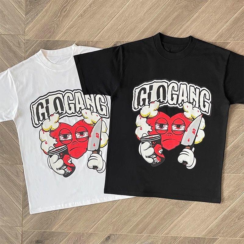 Cartoon Pattern Casual Short Sleeves 2025 Summer Men's Printing INS Same Graffiti Lapel American Short Sleeves