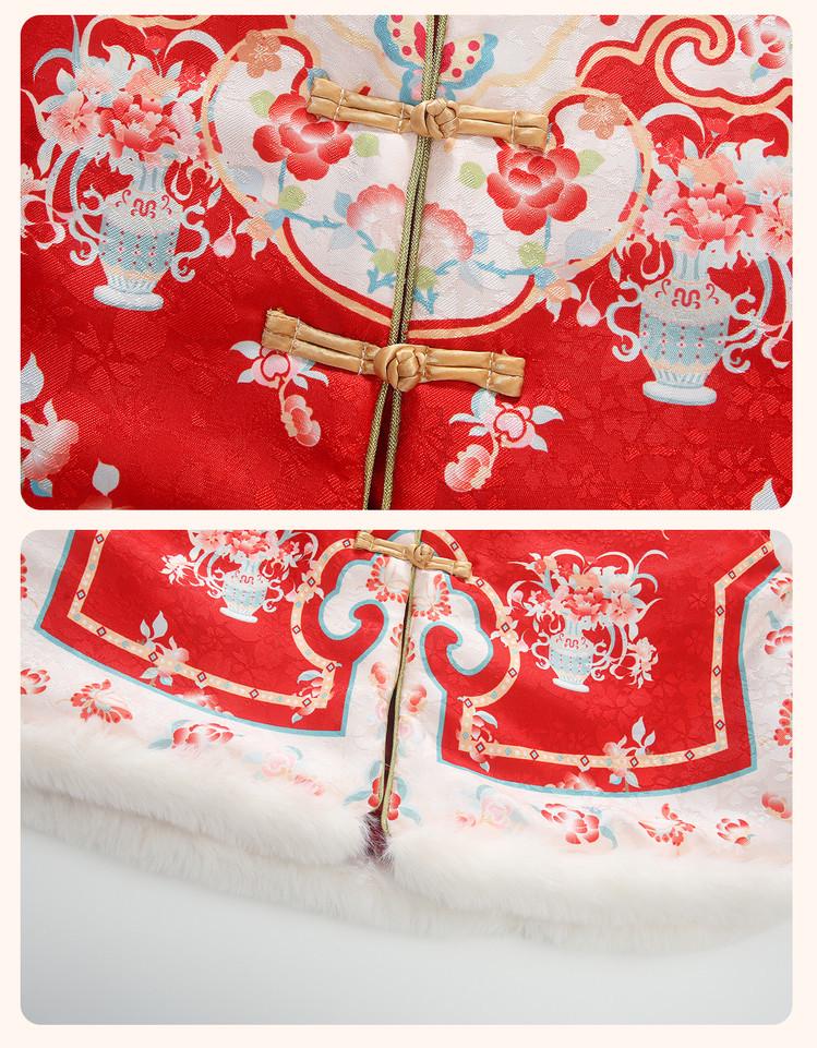 2025 Winter New Year's Princess Hanfu Dress for Girls