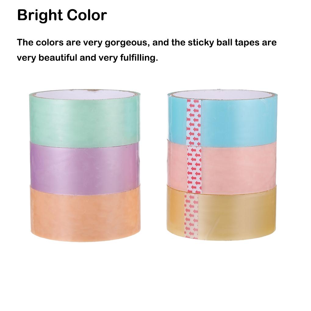 Adhesive Tapes Sticky Ball Stress Relief Tape Pearlescent Wide Silky Toy Decompression Kids Children DIY Craft School