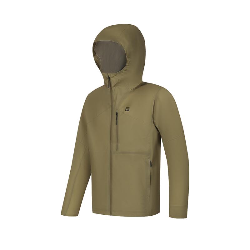 Fila Giacche Uomo Urdu Khaki con Cappuccio Moderata Workwear A11M427710FDK