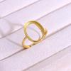 Gold-Plated S925 Sterling Silver Open Oval Ring Setting - Intricate Design, Unmounted.