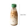 Portable Coffee Cup Glass Coffee Cup Transparent Glass Cups Reusable Milk Cup Latte Coffee Cup Beverage Cup for Milk, Coffee