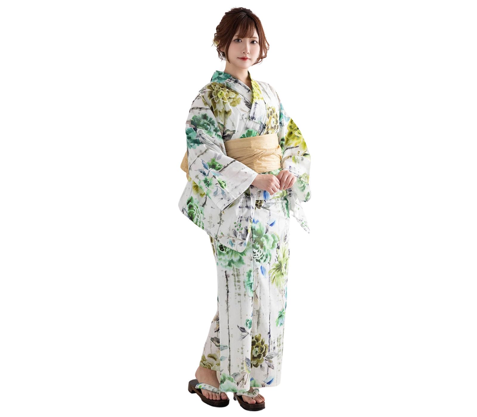 

SweetMommy Yukata 6 Piece Waist Heiko Dressing Protective Yukata EMU [Sweet Mommy] Женский комплект, Оби, Гэта, Ремешок, Оби, Книга, Сумка, [Изумрудный] изумрудный