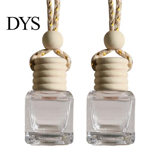 Car Air Freshener Ornament Perfume Bottle Pendant, Creative Hanging Diffuser Customizable Scent for Vehicle, Portable Essential Oil Holder,