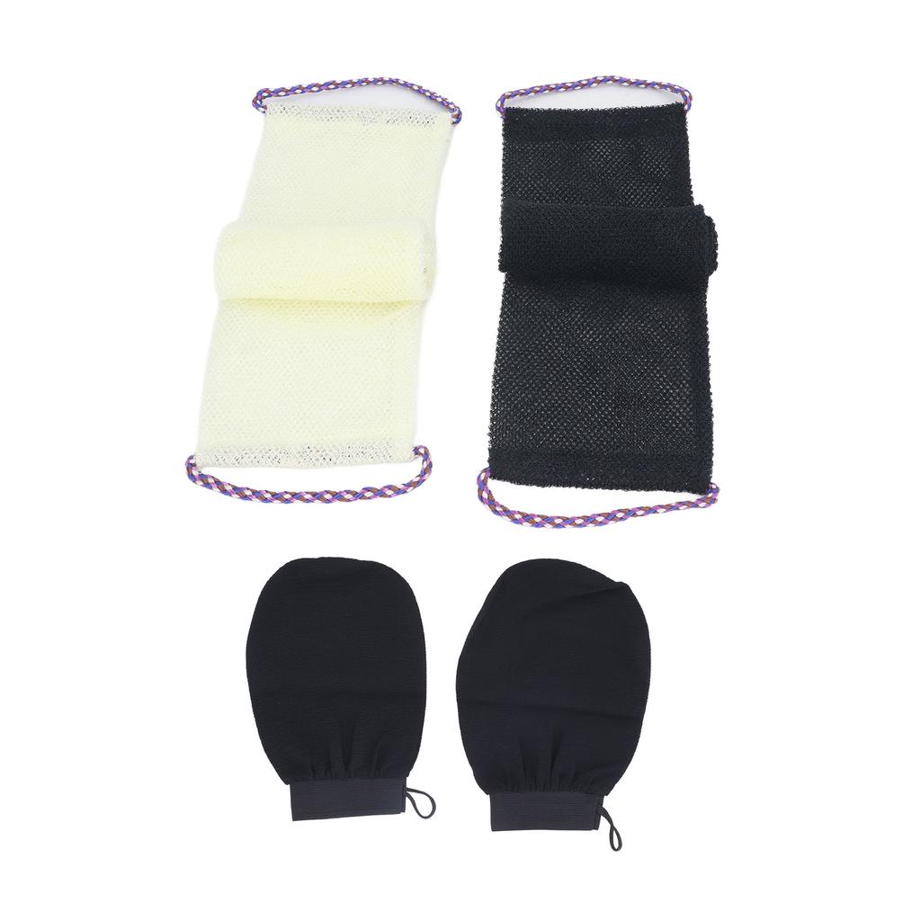 Africká síťová houba Dlouhá síťová koupelová houba Nylonová tělová exfoliační síť Drbátko na záda s koupáním