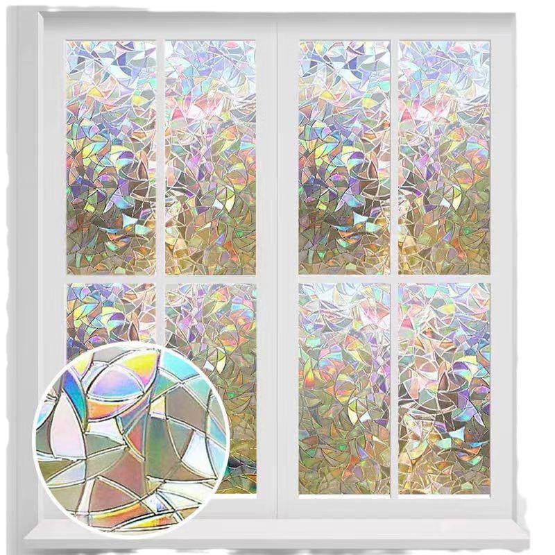 Mattierte 3D-Laser-Sichtschutzfolie - Elektrostatisch, Klebstofffrei, Opaker Glasaufkleber