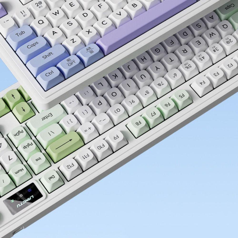 Three Mode 2.4G Bluetooth Wired Keyboard RGB Backlight Keyboard  Computer Peripherals