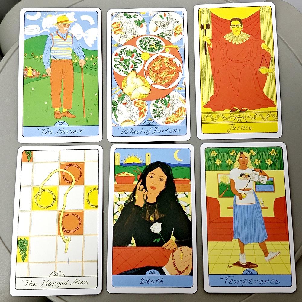 10.3*6cm The Pasta Tarot: A 78-Card Deck for Delicious Divination, A Playful, Accessible, and Delicious New Interpretation