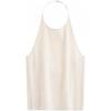 Fashionable Sexy Backless Halter Neck Knit Top Women Tops Milk-White J223613