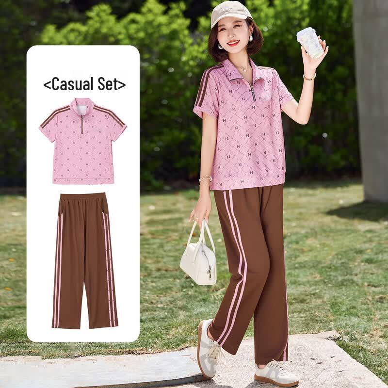 Elegant Summer Two-Piece Set for Women XL