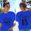Geburtstagskind Est. 2008 Damen T-Shirts Lustige Geschenke für Mädchen T-Shirts Kapitel 18 18. Geburtstag Mädchen Grafik-Tops Damenbekleidung