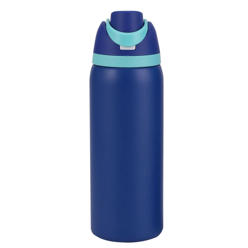 New Thermos Cup 24oz 32oz Insulated Cup Stainless Steel Space Kettle Water Bottle with Straw Vacuum Flasks for Car Outdoor Sport