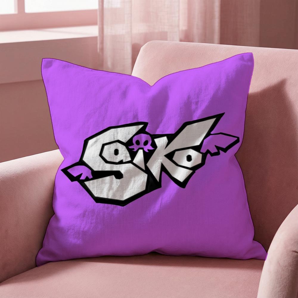 S-Saiko S-Sakura Spanish Cushion Cover Multi-Scene Pillow Cover for Home & Car - Reversible, Soft & Durable for Daily Use