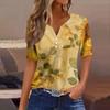 Women's Blouse Fashionable And Casual Short-Sleeved Printed T-shirt Top