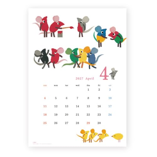 Hyogensha 2027 Wall Calendar A4 Leo Lionni 25-738