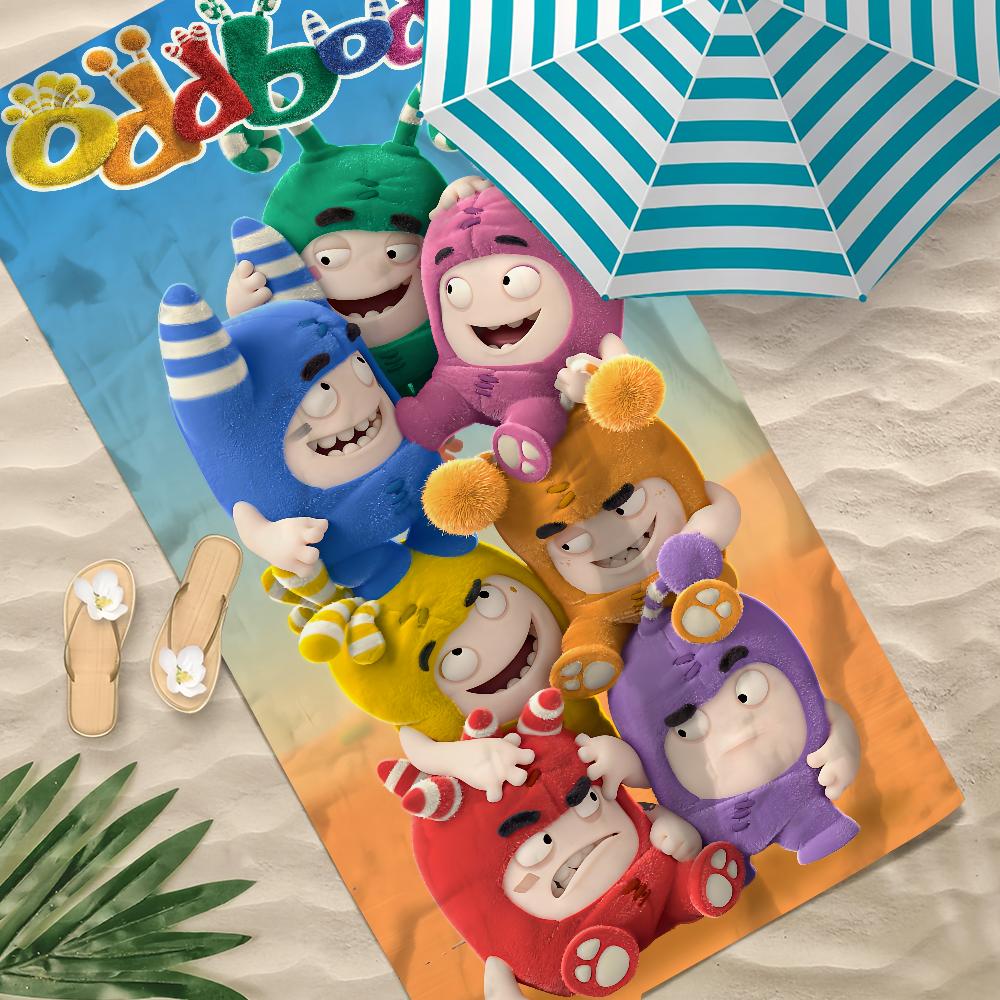 Asciugamano Morbido Divertente Cartone Animato Carino Piscina Regalo Per Viaggio O-Oddbods-S Palestra Doccia Campeggio Asciugatura Rapida Sportivo Grande Asciugamano da Spiaggia