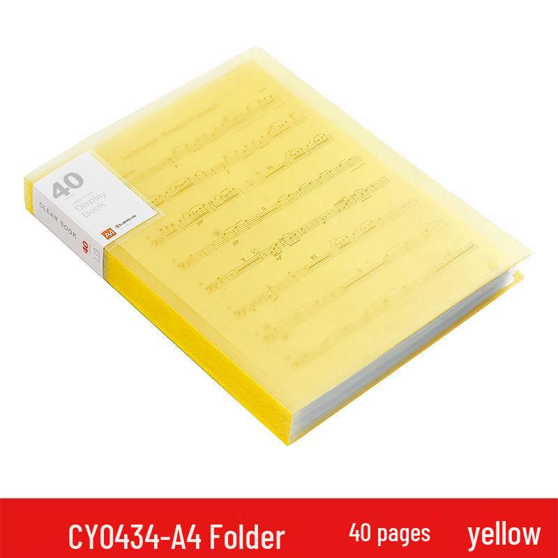 A4 Transparent Multilayer Insert Pockets Folder for Student Documents & Certificates