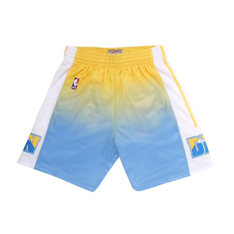 Mitchell Ness Basketball Shorts Men's Blue Moderate Straight Fit Pants SMSH4280-DNU06PPPYWBL