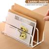 Acrylic Mail Sorter Transparent Mail File Organizer Clear Desktop Letter Holder  Desk Storage