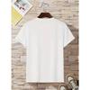 Men's Summer 100% Pure  Fashionable Casual Loose Creative Letter Printed Sports Round Neck Short Sleeved T-shirt Top