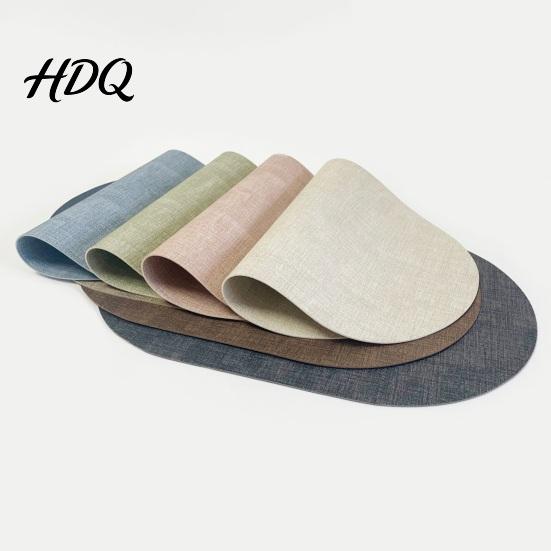 Tabletop Protective Mat PU Leather Placemat Wear-Resistant Heat Resistant Mat Non-Slip Teapot