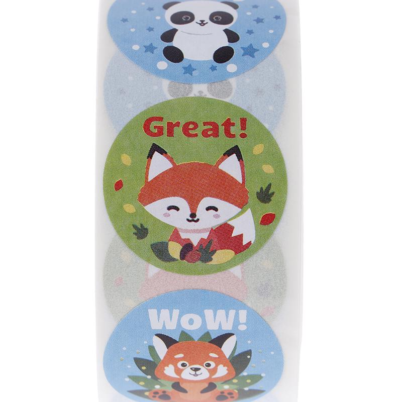 500Pcs Teacher Reward Stickers Cute Animal Stickers School Motivational Stickers