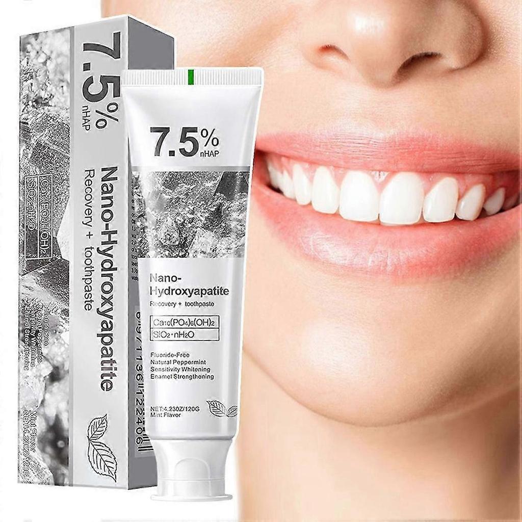 1-3X CEELIKE Hydroxyapatite Toothpaste,Toothpaste with 7.5% Nanos Hydroxyapatite,3 Pcs