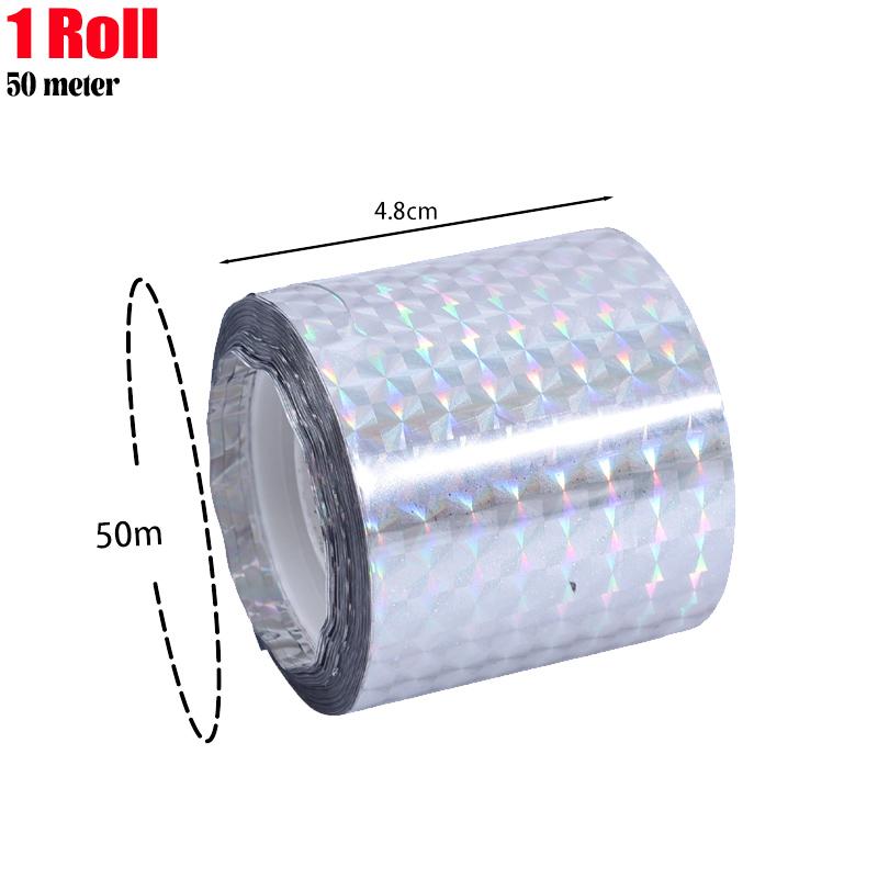 Bird Scare Laser Tape Repellents Double Sided Pigeons Birds Away Reflective Ribbon Deterrent Tapes for Outdoor Garden Orchard
