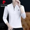 Men's Long Sleeve Round Neck Polo Shirt