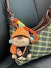 Creative Bee Dog Bow Tie Keychain: Cute Plush Bag Charm for Men & Women Gifts