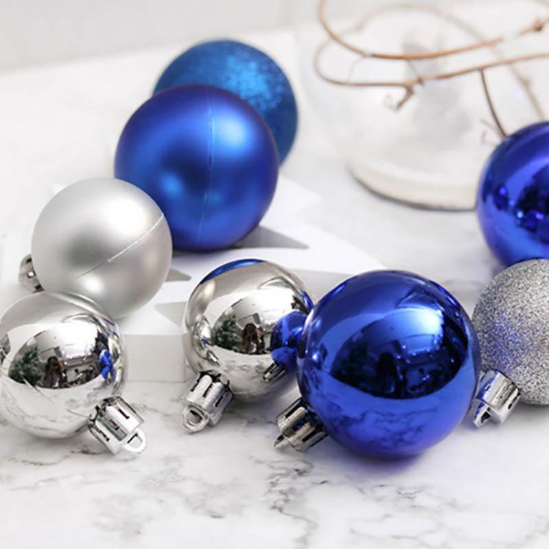 Christmas Tree Decorations Ornament Set for Home Decor Shatterproof Christmas Ball Ornaments Bulk 3CM Hanging Balls for Xmas