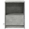 Nightstands with LED Lights 2 pcs Concrete Grey Particleboard