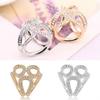 Shawl Scarf Buckle Flower Scarves Clips 3-Circle Women Fashion Jewelry Brooches