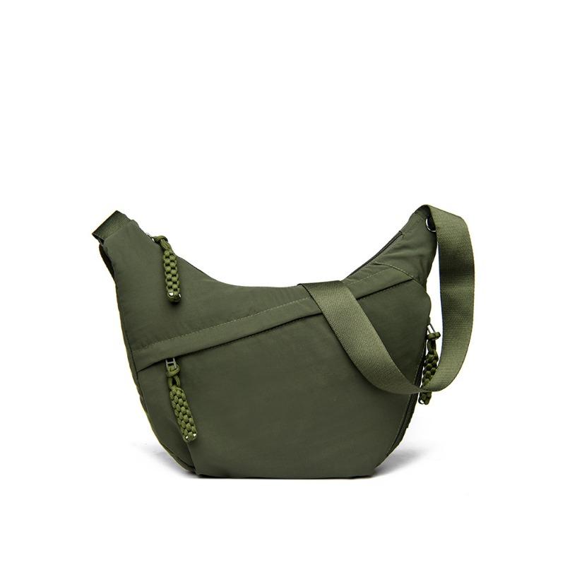 Simple and large-capacity messenger bag women's new small satchel solid color fashion shoulder bag versatile dumpling bag