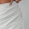 Women's Fashionable And Casual Design French Elegant Draped Satin Skirt
