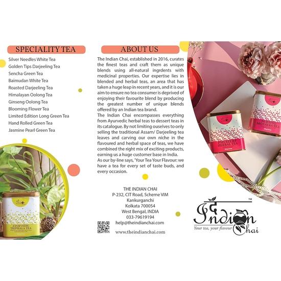 The Indian Chai Organic Spearmint Tea For Women's Pcod ,Herbal Tea|Caffeine Free|Loose Leaves-100 Gram