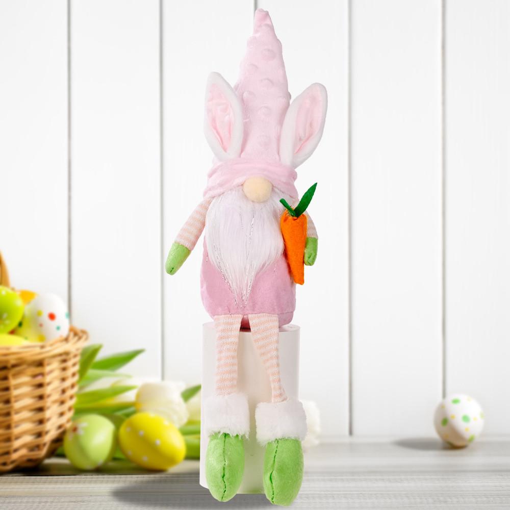 

Delightful Easter Rabbit Hanging Decoration With Colorful Ears And Legs Ideal For Celebrations Holiday Pink Bunny