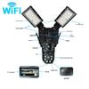 V380 Solar WiFi Street Light: 4G Dual Lens Night Vision, Waterproof Camera