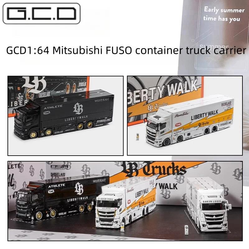 cwlsev1 1:64 Mitsubishi FUSO container truck Transporter LBWK JDM flying wing simulation alloy car model, adult ornaments, boys toys