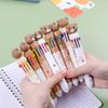 Back to school season 10pcs 0.7mm Creative Bear shape Multiple colors ballpoint pen, Cute stationery colorful ballpoint pen School Creative Stationery