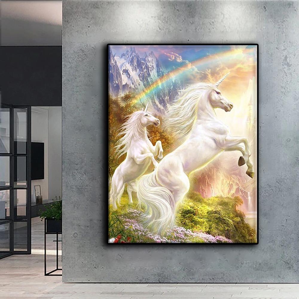 5D DIY Diamond Embroidery Animal Pegasus  Diamond Painting Mosaic Home Decoration