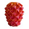 3D Printed Wavy Vase Modern Boho Vase Table Centerpiece Vase for Dried Artificial Flowers Home Room Wedding Decor