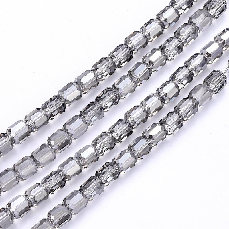 8mm Glass Column Beads Crystal Barrel Faceted Loose Spacer Craft Beads for Bracelet Necklace Earring Wind Chime Jewelry Making