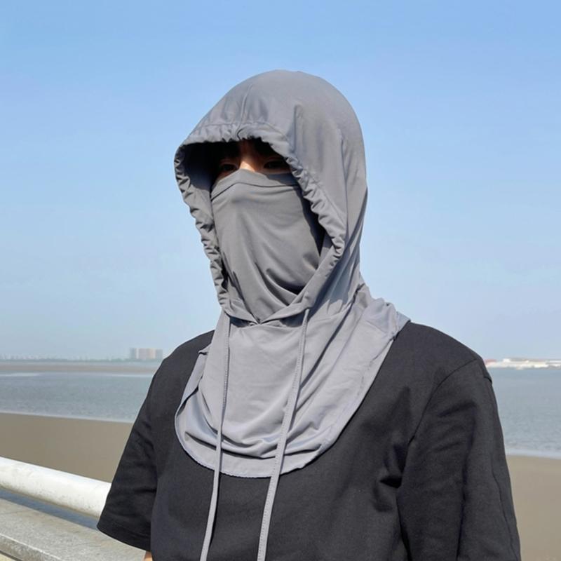 Full Face Mask Cover Sunhat Long Neck Wrap Cover Fishing Hat Neck Gaiters Scarfs Protect Neck Hiking Hat for Women Men