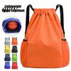 Tear-resistant Gym Backpack Sports Backpack, Drawstring with Side Mesh Pockets, Oxford Cloth Waterproof Workout for Basketball Soccer Swim Men