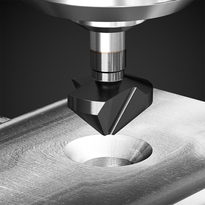 Woodworking 3 Flute Trimming Cutter 90 Degree Steel Engraving Corner Milling Cutter Cutting Machine Matching Tool