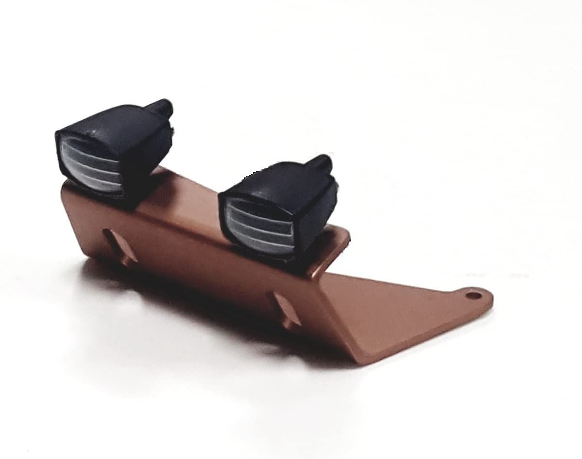 

KF RC OP Parts Aluminum Front Bumper with Fog Lamps for Mighty Frog Grasshopper/Hornet Off-Road/Mighty Frog