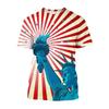American Flag Graphic T-shirt For Men 3d Printed USA Statue of Liberty T Shirt Summer Spring Short Sleeves Round Neck Tee Shirts