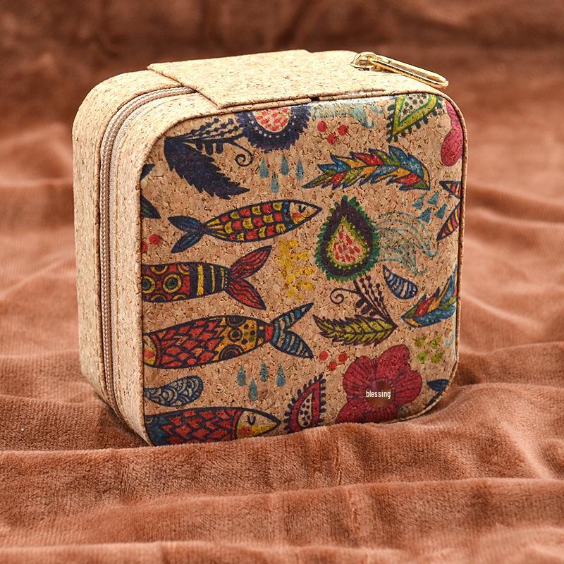 Retro-Style Faux PU Leather Sewing Box with Needle and Thread Set - Portable Household Essential Kit