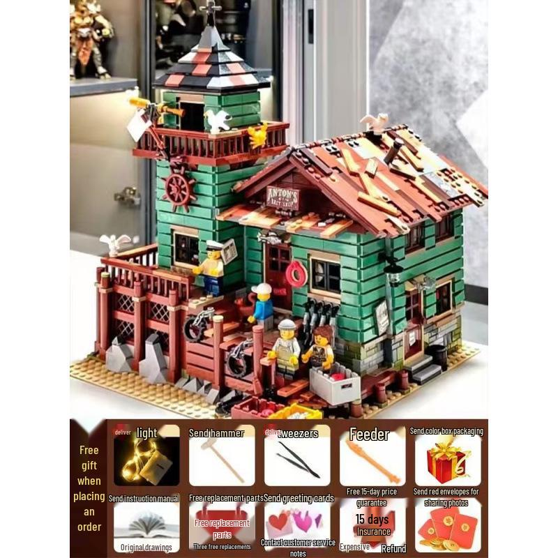 Cherry Blossom Treehouse Building Blocks - High Difficulty Princess Series for Girls' Birthdays.